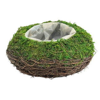 Osłonka z Mchu do kwiatów Kompozycji z Mchu Naturalna Mech 25 cm