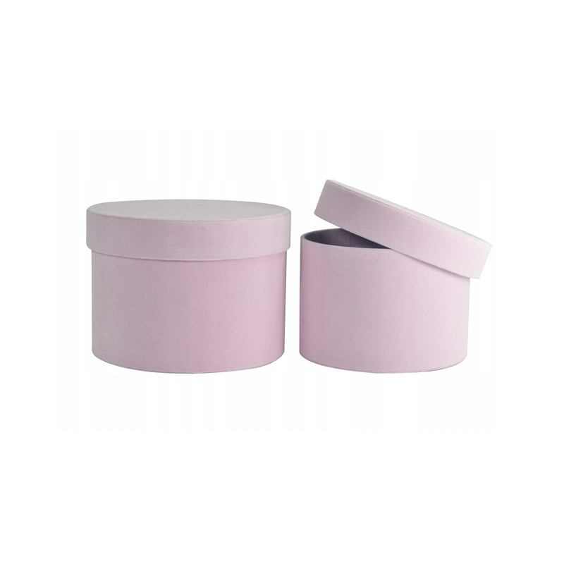 Flower Box Welurowe Lt. Pink S/2 17x13 15x11 cm Flower Box Welurowe Lt. Pink S/2 17x13 15x11 cm