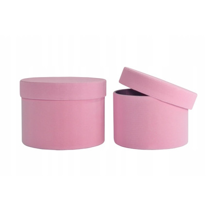 Flower Box Welurowe Autumn Pink S/2 17x13 15x11 cm
