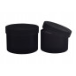 Flower Box Welurowe BLACK S/2 17x13 15x11 cm
