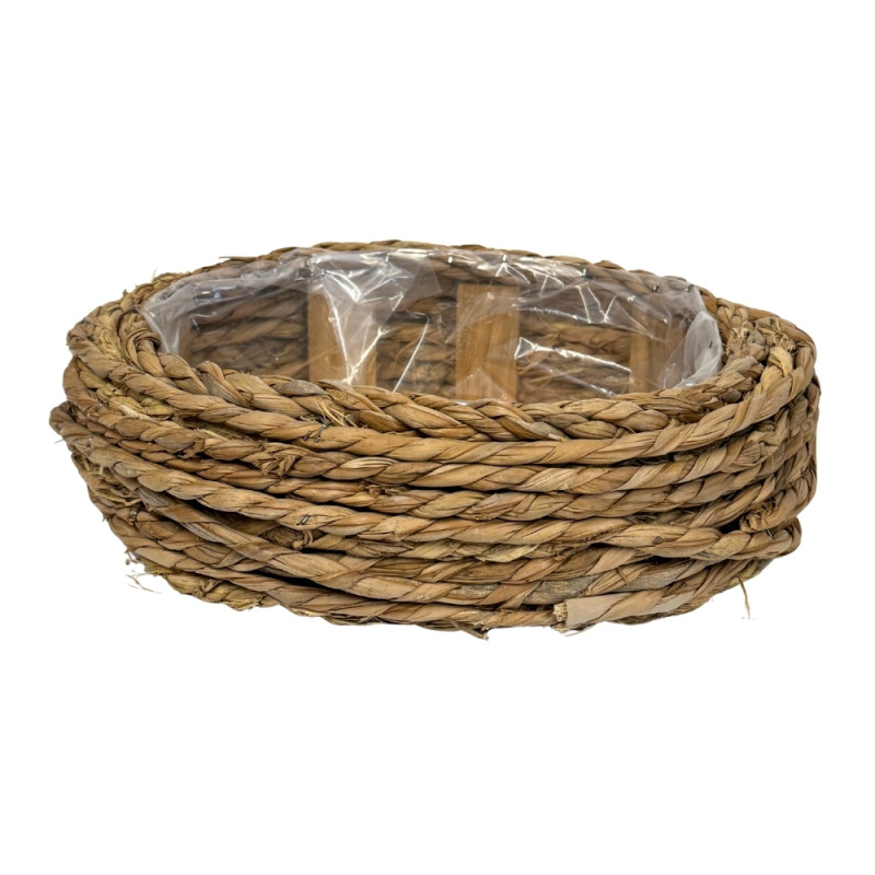 Osłonka owalna z trawy morskiej Naturalna do kwiatów Kompozycji 25x34cm Osłonka owalna z trawy morskiej Naturalna do kwiatów Kompozycji 25x34cm
