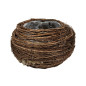 Osłonka Okrągła z faszyny Kulka Naturalna do kwiatów Kompozycji 28x16cm Osłonka Okrągła z faszyny Kulka Naturalna do kwiatów Kompozycji 28x16cm
