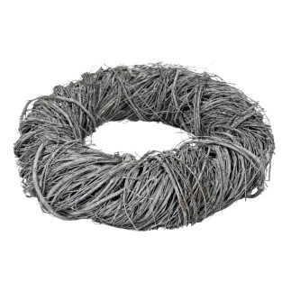 Wianek z Faszyny z Patyków Solidny Podstawa do Kompozycji Gruby Szary 30 cm