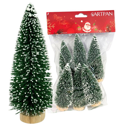 Choinka Zielona dekoracja świąteczna STROIK Boże Narodzenie 10 cm 6 SZTUK