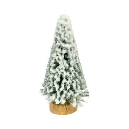 Choinka Mini dekoracja świąteczna STROIK ŚNIEŻONA OZDOBNA 6 cm 6 SZTUK