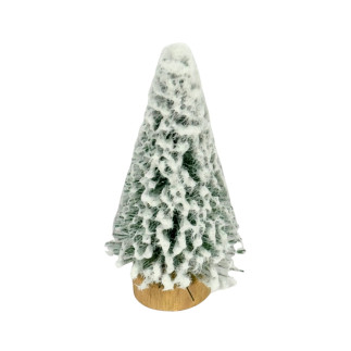 Choinka Mini dekoracja świąteczna STROIK ŚNIEŻONA OZDOBNA 6 cm 6 SZTUK
