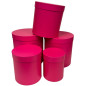 Komplet pudełek Flower Box Florystyczne do Kompozycji 5 Sztuk 25 cm Amarant Komplet pudełek Flower Box Florystyczne do Kompozycji 5 Sztuk 25 cm Amarant
