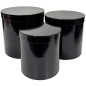 Komplet Flower Box Metaliczne Ozdobne Do Kompozycji 3 Sztuki 23 cm Czarne Komplet Flower Box Metaliczne Ozdobne Do Kompozycji 3 Sztuki 23 cm Czarne