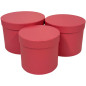 Komplet 3 Pudełek Flower Box do Kompozycji Ozdobne  3 Sztuki 17,5 cm Róż Komplet 3 Pudełek Flower Box do Kompozycji Ozdobne  3 Sztuki 17,5 cm Róż