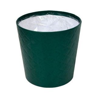 Osłonka Pudełko Flower Box na Pojedyńczego Kwiata Okrągła 12,5 cm Zielona