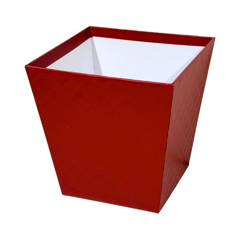Osłonka Pudełko Flower Box na Pojedyńczego Kwiata 12,5 cm Czerwona Osłonka Pudełko Flower Box na Pojedyńczego Kwiata 12,5 cm Czerwona