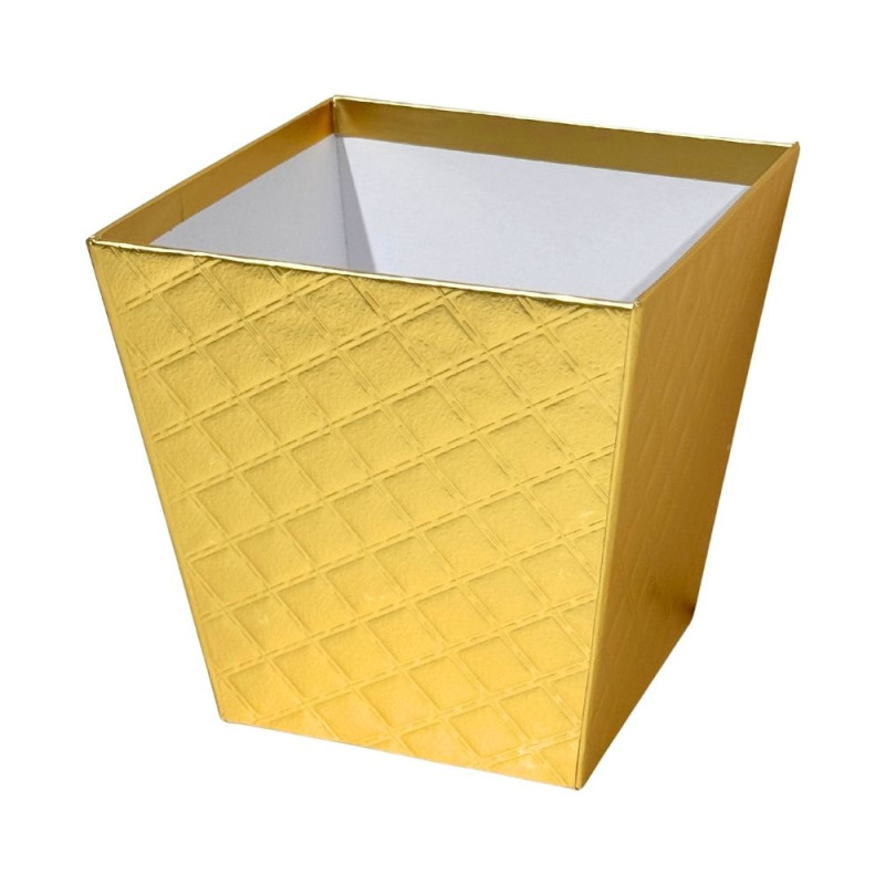 Osłonka Pudełko Flower Box na Pojedyńczego Kwiata 12,5 cm Złota Osłonka Pudełko Flower Box na Pojedyńczego Kwiata 12,5 cm Złota