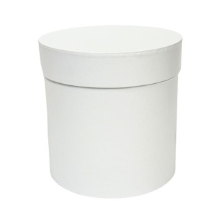 Pudełko Flower Box Florystyczne do Kompozycji Dekoracji Ozdobne 18 cm Białe