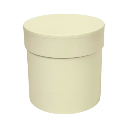 Pudełko Flower Box Florystyczne Ozdobne do kompozycji 13 cm Kremowe