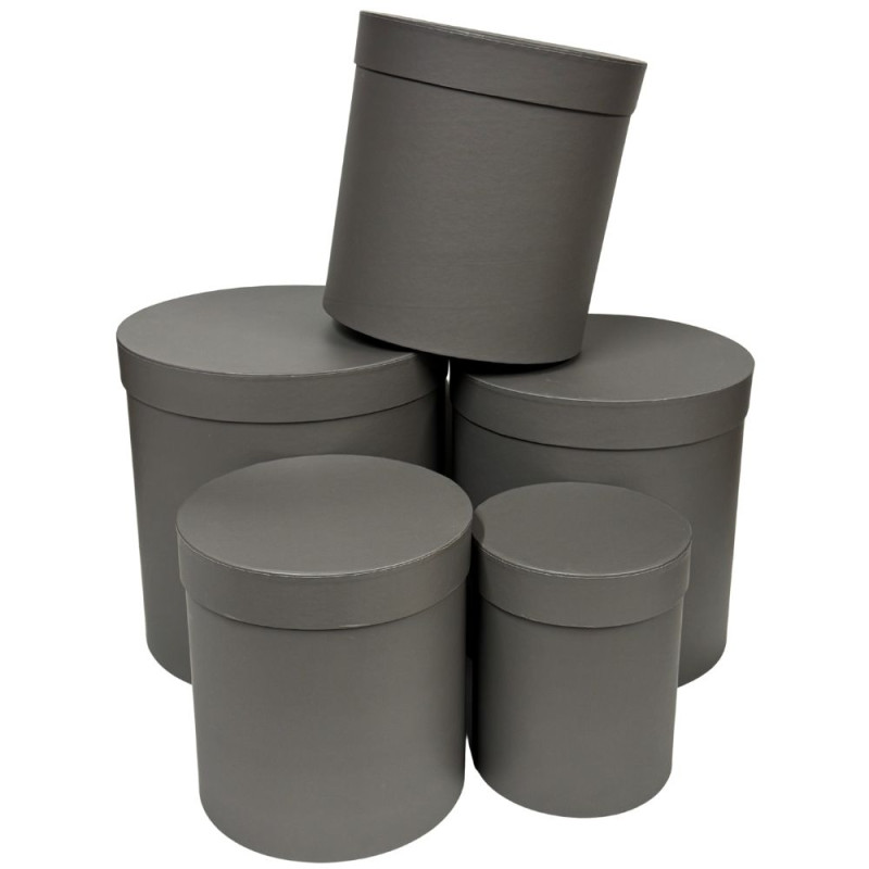 Komplet pudełek Flower Box Florystyczne do Kompozycji 5 Sztuk 25 cm Szare Komplet pudełek Flower Box Florystyczne do Kompozycji 5 Sztuk 25 cm Szare