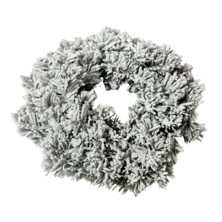 Wianek Wieniec Świerkowy Świąteczny Śnieg Baza Pod Stroik 25 cm