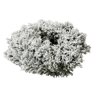 Wianek Wieniec Świerkowy Świąteczny Śnieg Baza Pod Stroik 25 cm