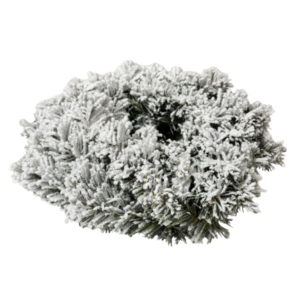 Wianek Wieniec Świerkowy Świąteczny Śnieg Baza Pod Stroik 25 cm