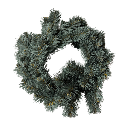 Wianek Wieniec Świerkowy Świąteczny Zielony Blue Baza Pod Stroik 25 cm