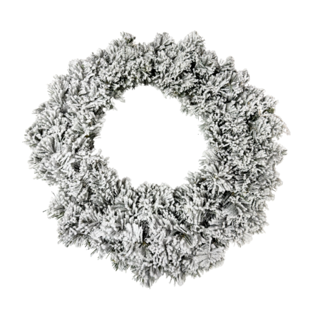 Wianek Wieniec Świerkowy Świąteczny Zielony Śnieg Baza Pod Stroik 40 cm