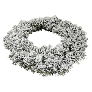 Wianek Wieniec Świerkowy Świąteczny Zielony Śnieg Baza Pod Stroik 40 cm
