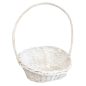Kosz Wiklinowy Prezentowy Biały Delikatesowy 54 cm Kosz Wiklinowy Prezentowy Biały Delikatesowy 54 cm