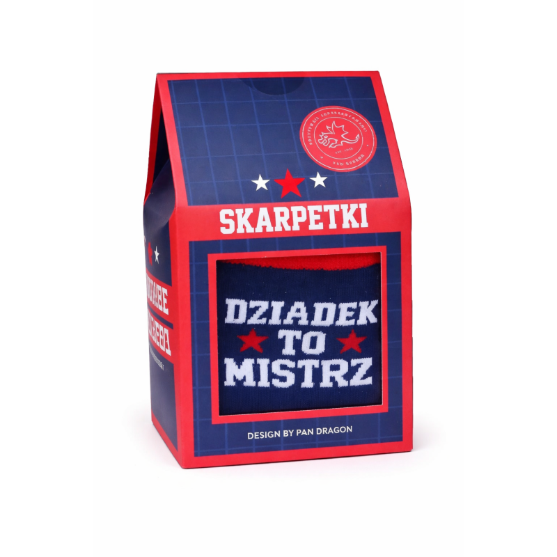 Skarpety Dla Dziadka Prezent Upominek na Dzień Dziadka Dziadek to Mistrz