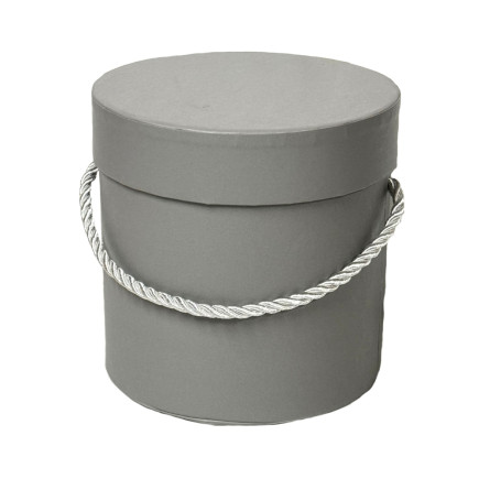 Pudełko Pudełka Flower Box Na Kwiaty Ozdobne Dekoracje 12,5 cm Szare