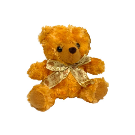 Miś Pluszowy Brązowy Dekoracyjny do Prezentów Koszy Bukietów Ozdoba 18 cm