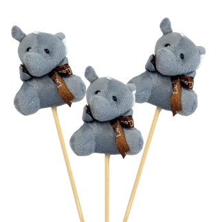 Słonik na piku do Flower Box na Walentynki Dzień Kobiet Ozdoba 40 cm 12 sztuk