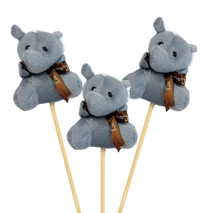 Słonik na piku do Flower Box na Walentynki Dzień Kobiet Ozdoba 40 cm 12 sztuk