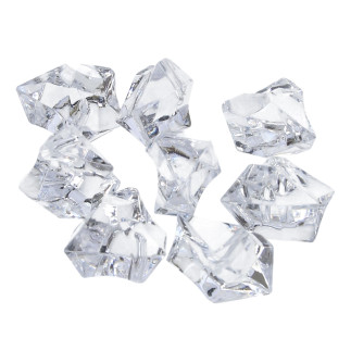 Kamienie Kryształki Akrylowe Nieregularne Przezroczyste 500 gram 3 cm