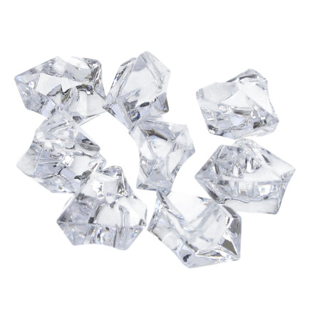 Kamienie Kryształki Akrylowe Nieregularne Przezroczyste 500 gram 3 cm