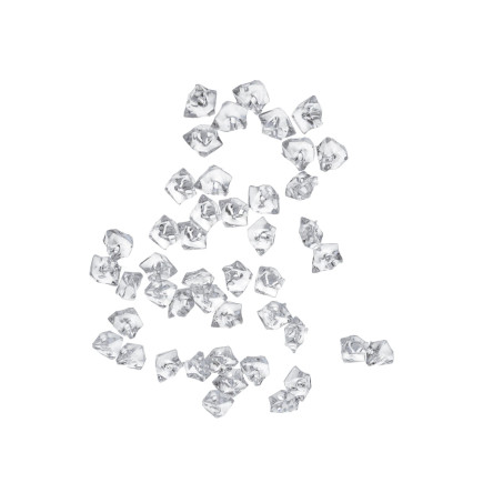 Kamienie Kryształki Akrylowe Nieregularne Przezroczyste 500 gram 1 cm