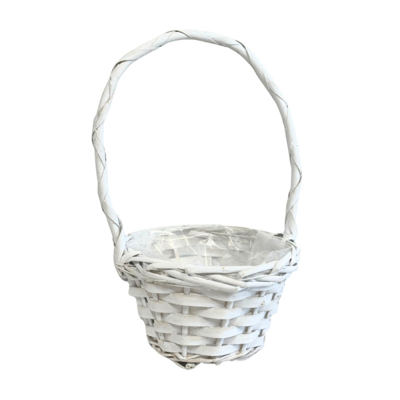 Koszyk wiklinowy kwiatowy Prezentowy dekoracja Ozdobny na Kwiaty 27 cm