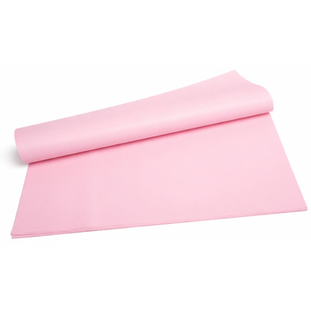 Folia Satynowa Florystyczna Gładka w Arkuszach Różowa 55x57cm 20 sztuk
