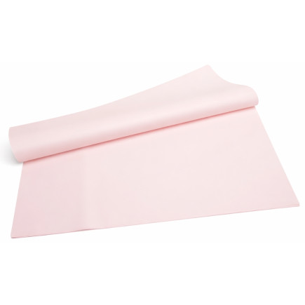 Folia Satynowa Florystyczna Gładka w Arkuszach Jasny Róż 55x57cm 20 sztuk