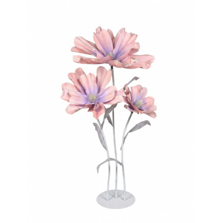 Kwiaty GIGANTY Fioletowe Duża Dekoracja Ozdoba Ślub Wesele Kwiaty 180 cm 3 sztuki