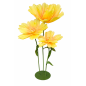 Kwiaty GIGANTY Żółte Duża Dekoracja Ozdoba Ślub Wesele Kwiaty 180 cm 3 sztuki