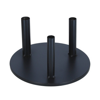 Stojak Metalowy na 3 Kwiaty GIGANT Dekoracyjny Czarny Ślub Wesele 16/30cm