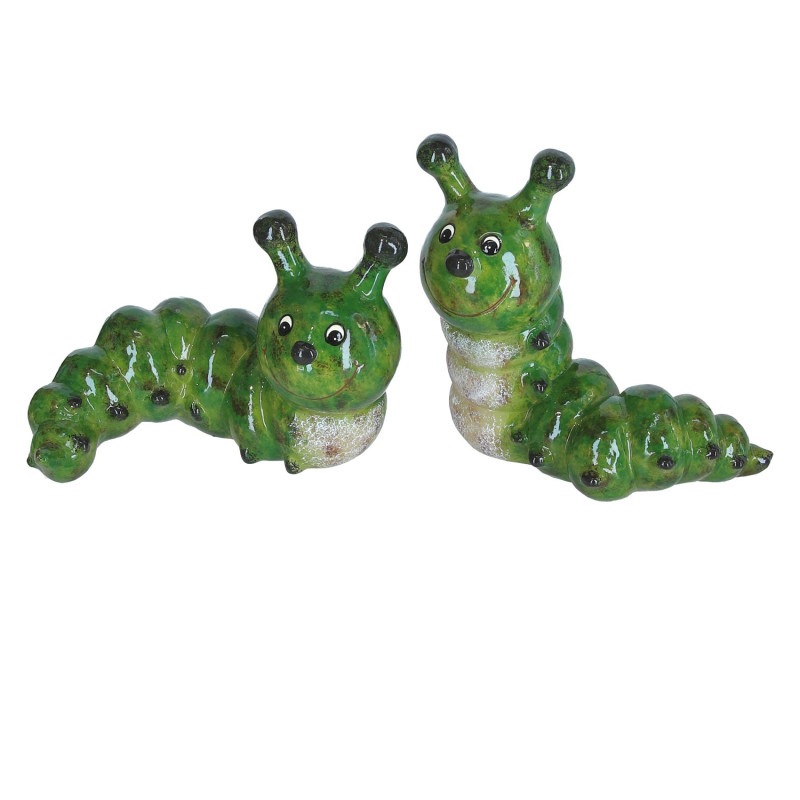 Figurka Ozdobna Ceramiczna Gąsienica Do Dekoracji Do Kompozycji 22 cm