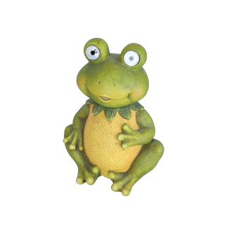 Figurka Żabka Solarna Ceramiczna Do Dekoracji Do Ogrodu LED 33 cm