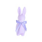 Figurka Zajączek Zając Flokowany Lawendowy Ozdoba Wielkanoc Kompozycja 15 cm Figurka Zajączek Zając Flokowany Lawendowy Ozdoba Wielkanoc Kompozycja 15 cm
